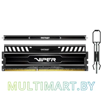 Оперативная память Patriot Viper 3 Black Mamba 2x8GB KIT DDR3 PC3-12800 (PV316G160C0K) картинка 3